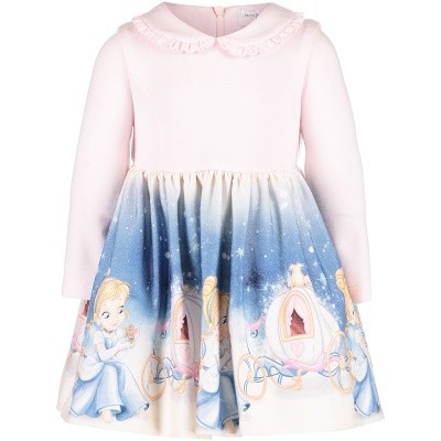 Afbeelding van MonnaLisa 312922 babyjurkje licht roze
