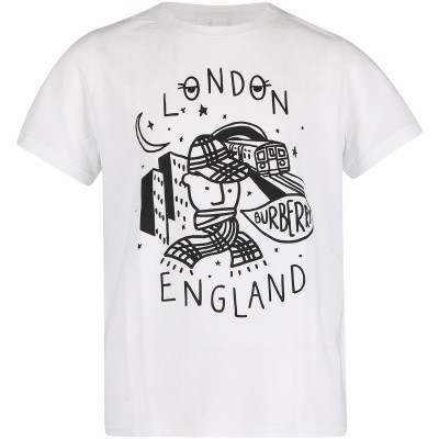 Afbeelding van Burberry 8002005 kinder t-shirt wit
