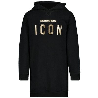 Dsquared2 DQ03R8 kinderjurk zwart Afbeelding van Dsquared2 DQ03R8 kinderjurk zwart