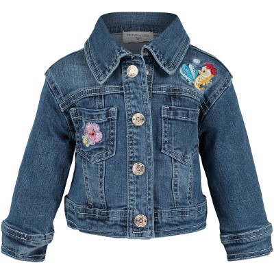 Afbeelding van MonnaLisa 393106RI babyjas jeans