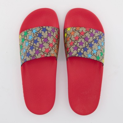 Afbeelding van Gucci 501069 kinderslippers beige