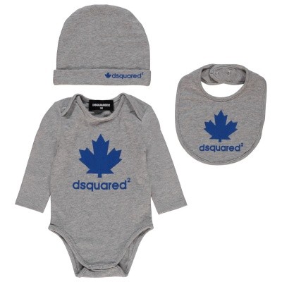 Afbeelding van Dsquared2 DQ02BX babysetje licht grijs