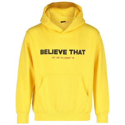 Afbeelding van Believe That HOODIE BELIEVE THAT kindertrui geel