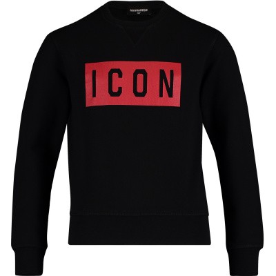 Afbeelding van Dsquared2 DQ03FT kindertrui zwart