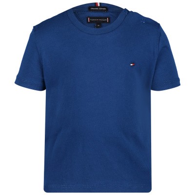 Afbeelding van Tommy Hilfiger KB0KB04692 B baby t-shirt cobalt blauw