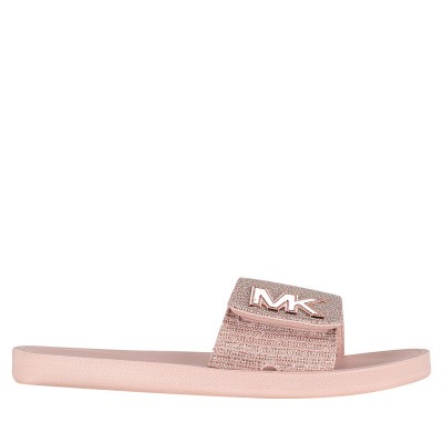 Afbeelding van Michael Kors 40T8MKFA3D dames slippers licht roze