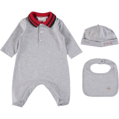 Afbeelding van Gucci 463438 babysetje grijs
