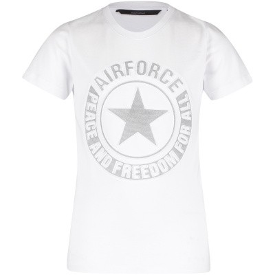 Afbeelding van Airforce B0597 kinder t-shirt wit