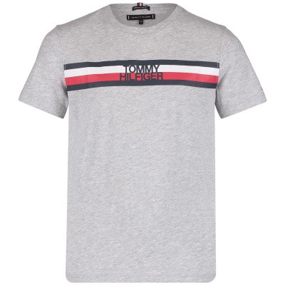 Afbeelding van Tommy Hilfiger KB0KB04678 kinder t-shirt grijs