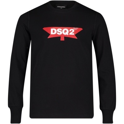Afbeelding van Dsquared2 DQ030R kinder t-shirt zwart