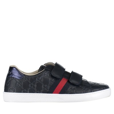 Afbeelding van Gucci 455496 DF720 kindersneakers navy