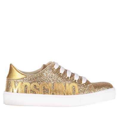 Afbeelding van Moschino 12013673 kindersneakers goud