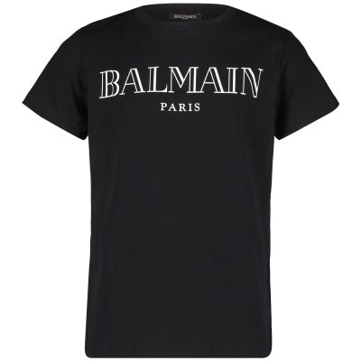 Afbeelding van Balmain 6K8611 kinder t-shirt zwart