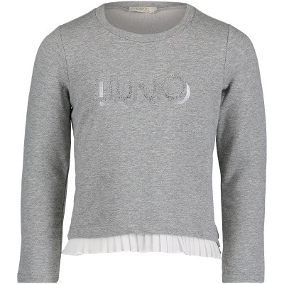 Afbeelding van Liu Jo K68017 kindertrui grijs