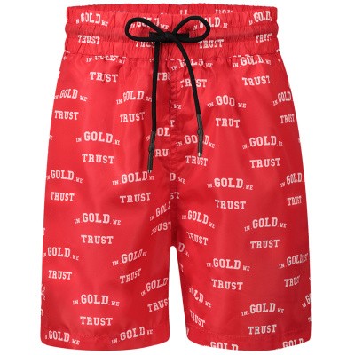 In Gold We Trust KIDSWK001108021022SWS kinder zwemshort rood Afbeelding van In Gold We Trust KIDSWK001108021022SWS kinder zwemshort rood