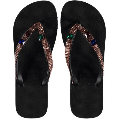 Afbeelding van UZURII DISCO COPPER dames slippers zwart