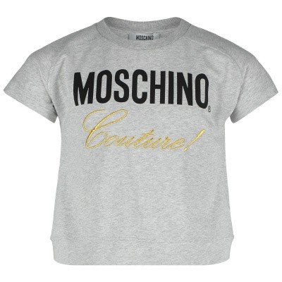 Afbeelding van Moschino HDM036 kinder t-shirt grijs