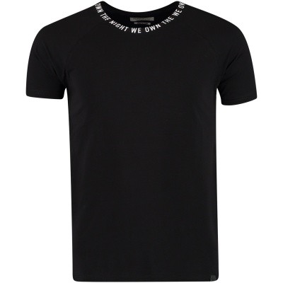 Afbeelding van Pure White 18030113 heren t-shirt zwart