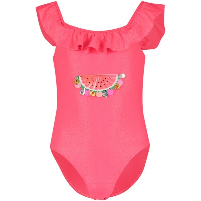 Afbeelding van BillieBlush U10308 kinder zwemkleding fluor roze