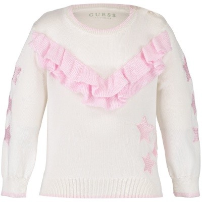 Afbeelding van Guess A84R03 baby trui off white