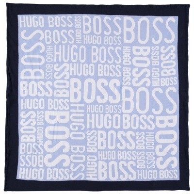 Afbeelding van Hugo Boss J90133 baby deken blauw