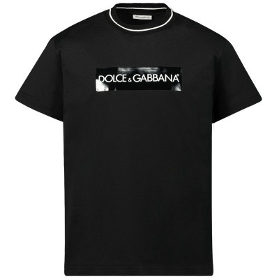 Dolce & Gabbana L4JT7N G7STM kinder t-shirt zwart Afbeelding van Dolce & Gabbana L4JT7N G7STM kinder t-shirt zwart