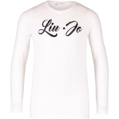 Afbeelding van Liu Jo G68145 kinder t-shirt off white