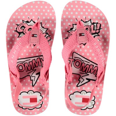 Afbeelding van Tommy Hilfiger 30199 kinderslippers licht roze