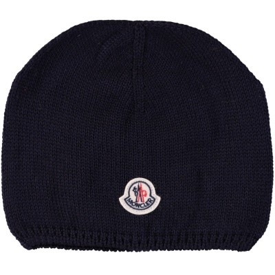Afbeelding van Moncler 9921305 babymutsje navy