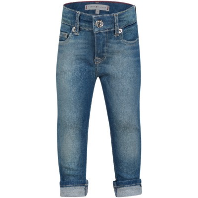 Afbeelding van Tommy Hilfiger KG0KG04006B babybroekje jeans