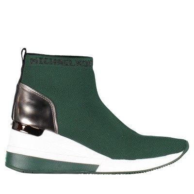 Afbeelding van Michael Kors 43R9SKFE1D dames sneakers donker groen