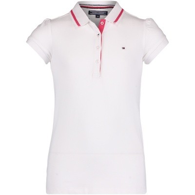 Afbeelding van Tommy Hilfiger KG0KG03601 kinder polo wit