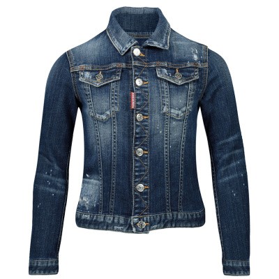 Dsquared2 DQ01GT kinderjas jeans Afbeelding van Dsquared2 DQ01GT kinderjas jeans