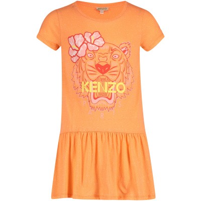 Afbeelding van Kenzo KN30148 kinderjurk zalm