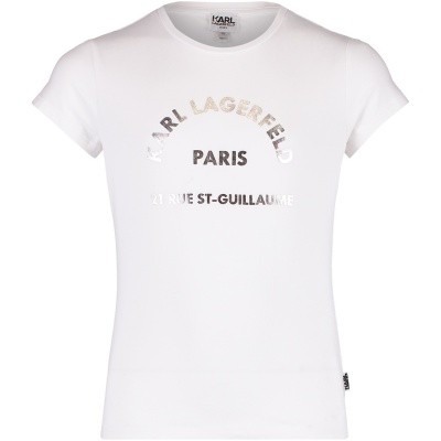 Afbeelding van Karl Lagerfeld Z15162 kinder t-shirt wit