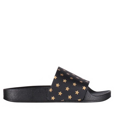 Afbeelding van The White Brand K011 kinderslippers zwart