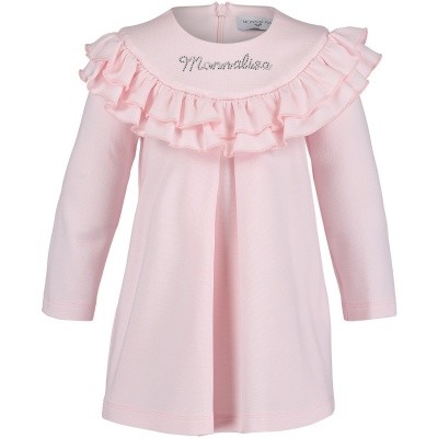 Afbeelding van MonnaLisa 312920AI babyjurkje licht roze