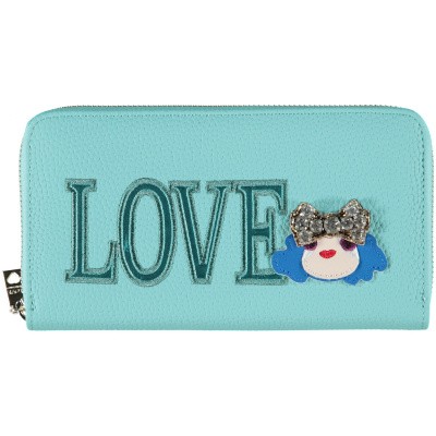 Afbeelding van Moschino JC5651 dames portemonnee turquoise