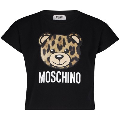 Afbeelding van Moschino HDM02S kinder t-shirt zwart