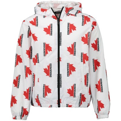 Dsquared2 DQ03VU kinderjas wit Afbeelding van Dsquared2 DQ03VU kinderjas wit