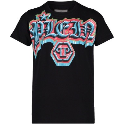 Afbeelding van Philipp Plein BTK0497 kinder t-shirt zwart