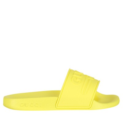 Afbeelding van Gucci 553073 kinderslippers fluor geel
