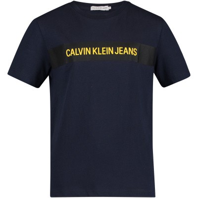 Afbeelding van Calvin Klein IB0IB00029 kinder t-shirt navy