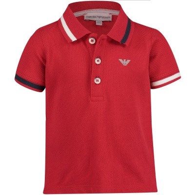 Afbeelding van Armani 6ZHF01 baby polo rood