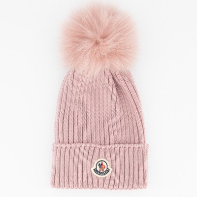 Moncler 0025605 kindermuts licht roze Afbeelding van Moncler 0025605 kindermuts licht roze