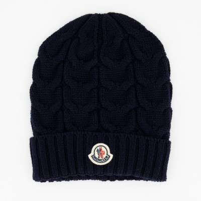 Moncler 0011005 kindermuts navy Afbeelding van Moncler 0011005 kindermuts navy