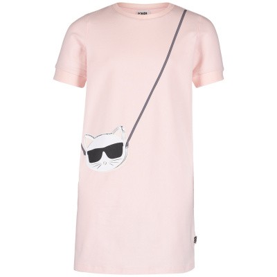 Afbeelding van Karl Lagerfeld Z12104 kinderjurk licht roze