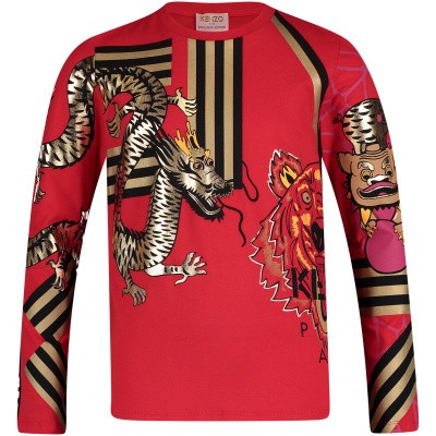 Afbeelding van Kenzo KN10748 kinder t-shirt rood
