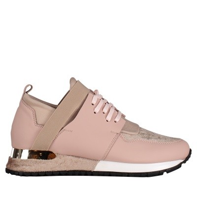 Afbeelding van Mallet TE1016VELVET dames sneakers licht roze