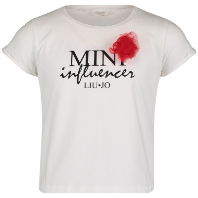 Afbeelding van Liu Jo K19113 kinder t-shirt wit